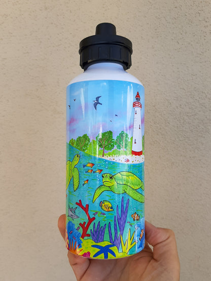 Turtle Island 600ml Aluminium Water Bottle