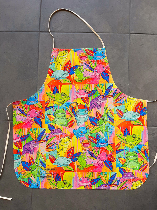 Frog Moods Apron