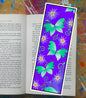 Boho Butterflies Purple Bookmark