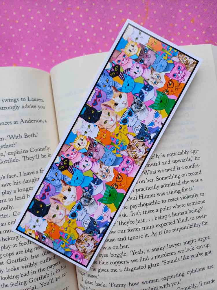 Colourful Cats Bookmark
