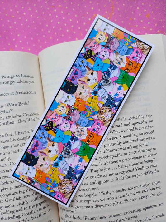 Colourful Cats Bookmark