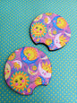 Moon, Sun & Kisses Car Coaster