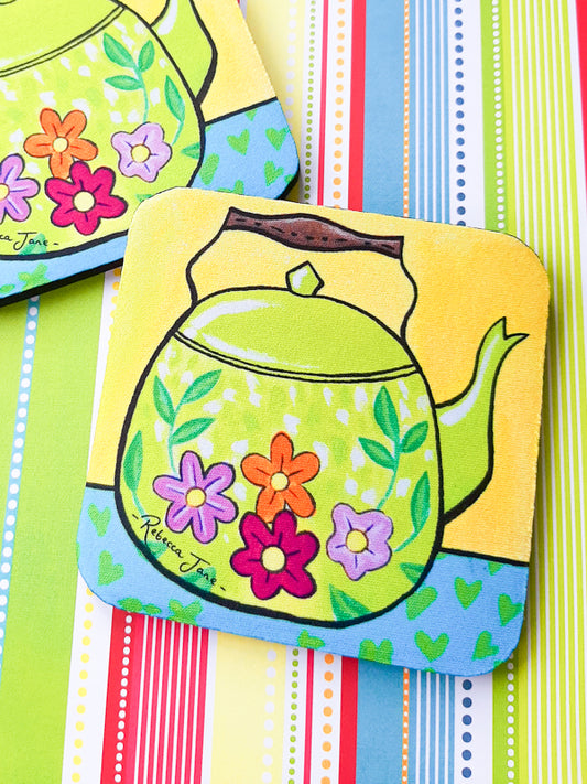 Floral Teapot Coaster
