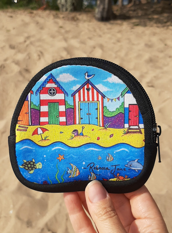 Beach Huts Coin Pouch