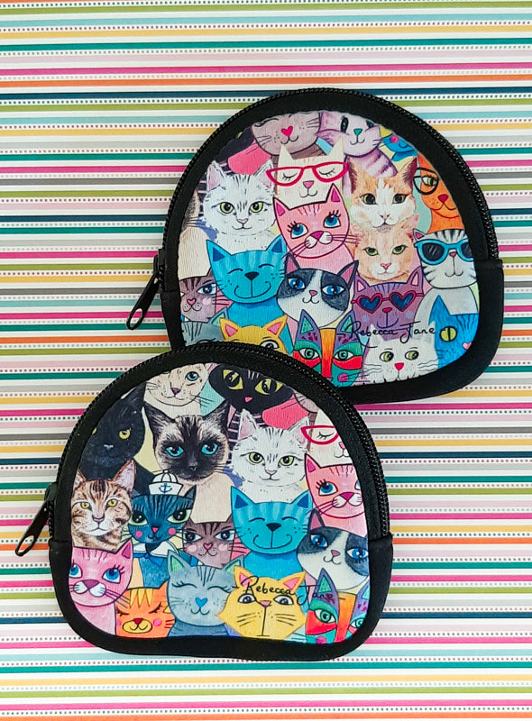 Colourful Cats Coin Pouch