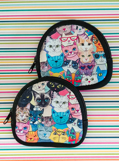 Colourful Cats Coin Pouch