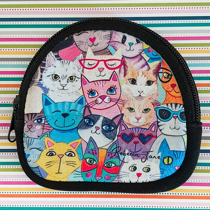 Colourful Cats Coin Pouch