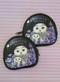 Owls in Poppies Lavender Coin Pouch