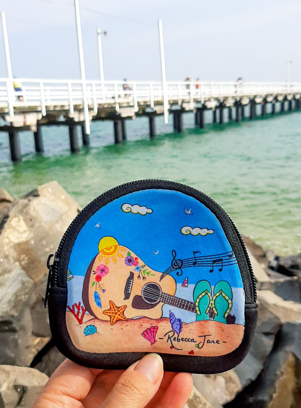 Tunes by the Sea Coin Pouch