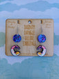 Moon & Cat Dainty Dangle Deluxe Earrings