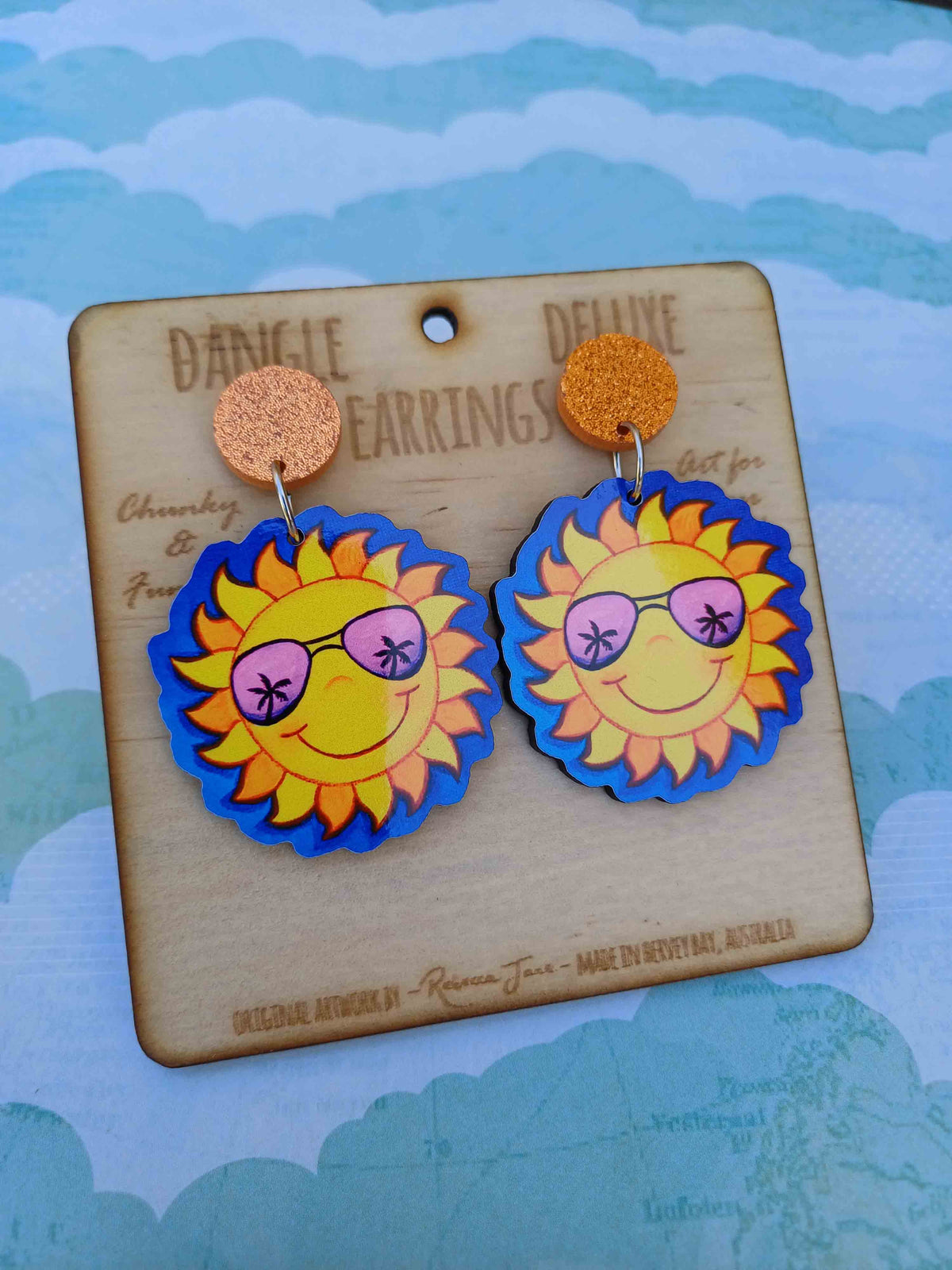 Aussie Sun Dangle Deluxe Earrings