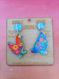 Garden Chooks Dangle Deluxe Earrings