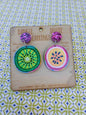 Kiwi Passion Dangle Deluxe Earrings