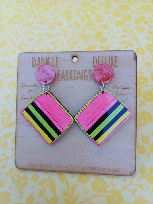 Licorice Allsorts Dangle Deluxe Earrings