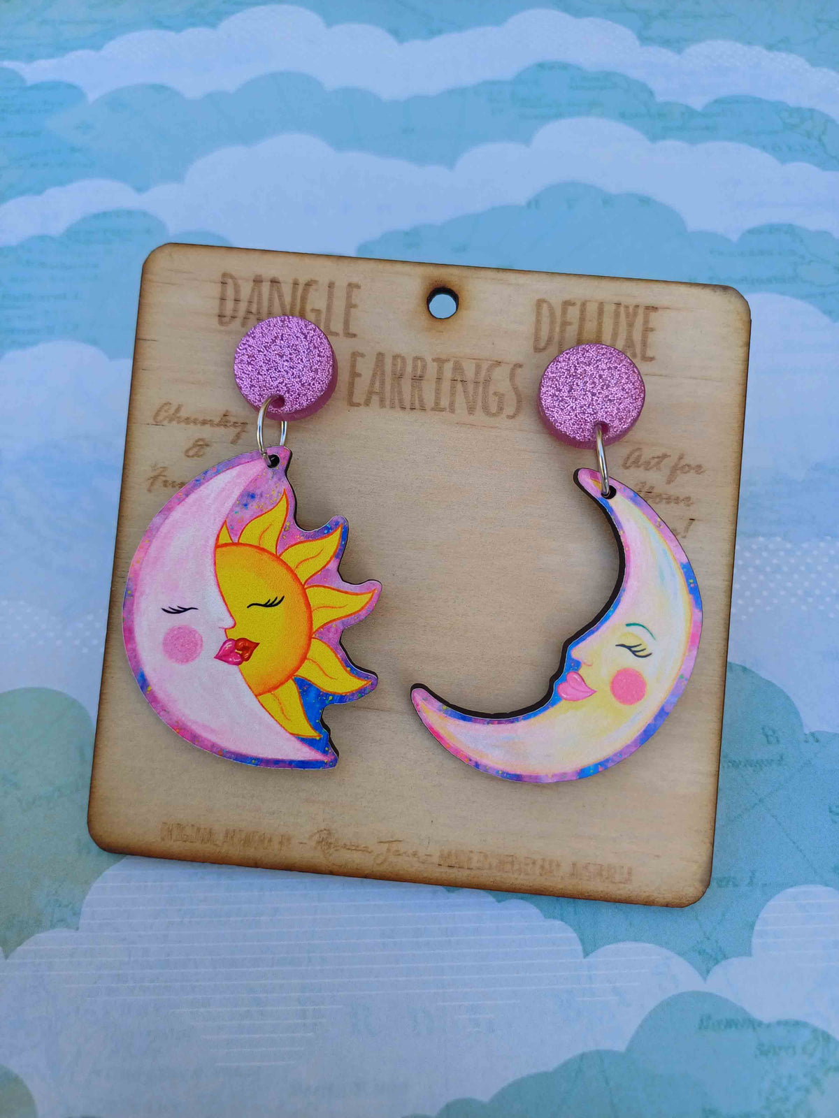 Moon Beams Dangle Deluxe Earrings