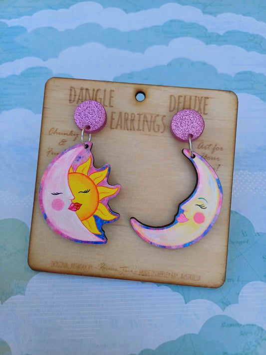 Moon Beams Dangle Deluxe Earrings