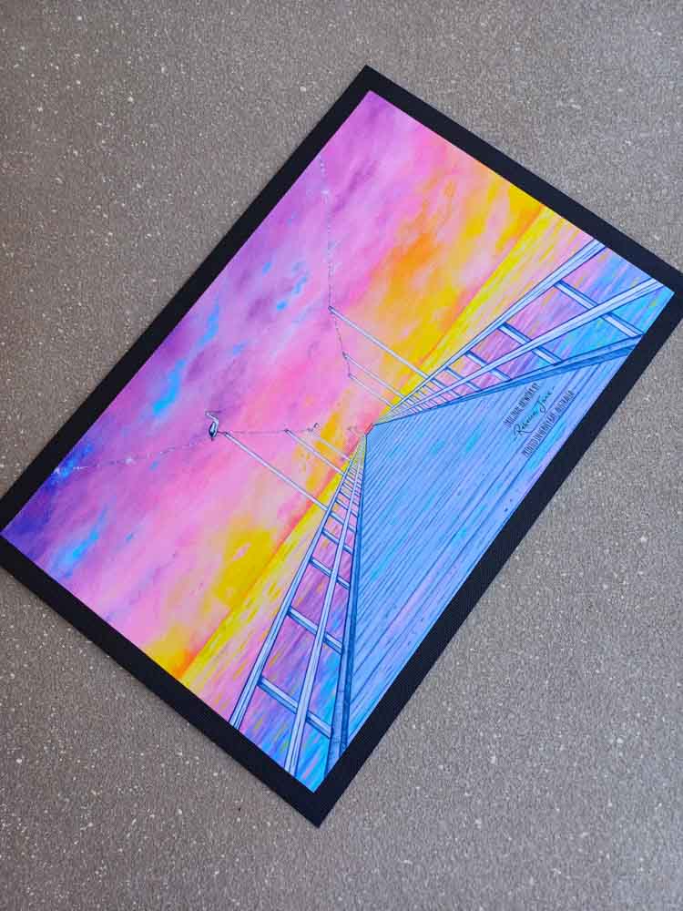 Peaceful Pier Door Mat