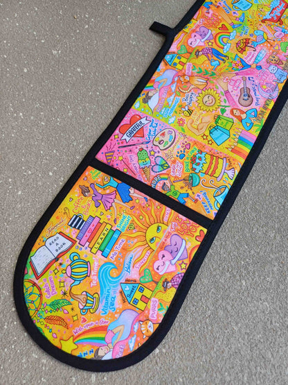 Grateful Heart Double Oven Mitt
