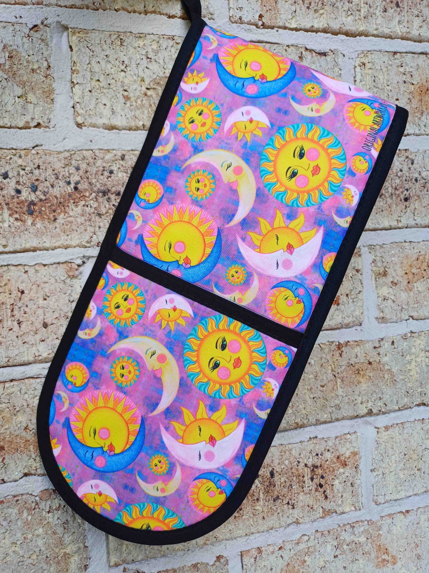 Moon, Sun & Kisses Double Oven Mitt
