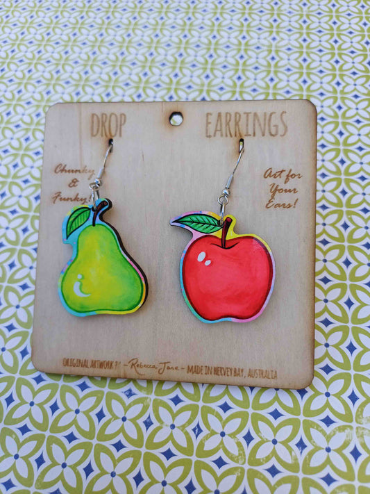 Apple & Pear Drop Earrings