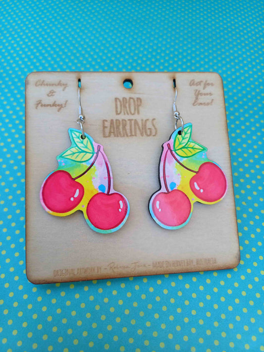 Cherry Drop Earrings