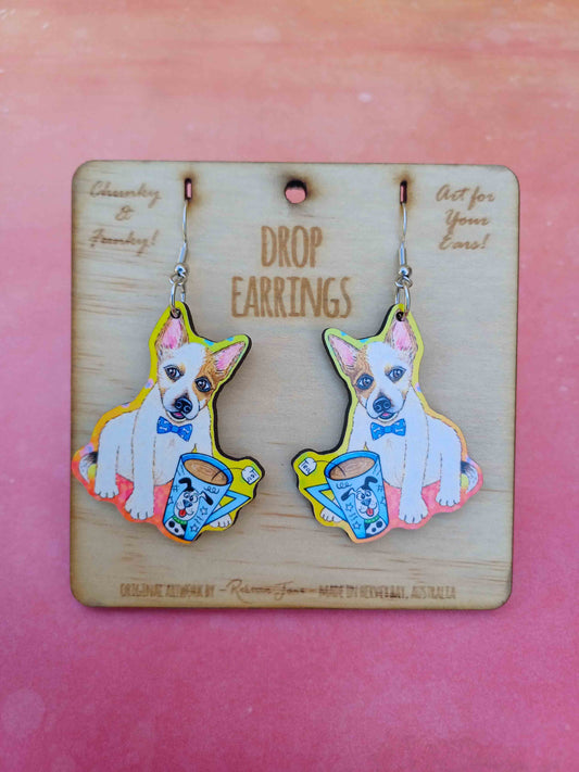 Cuppa Puppa Drop Earrings
