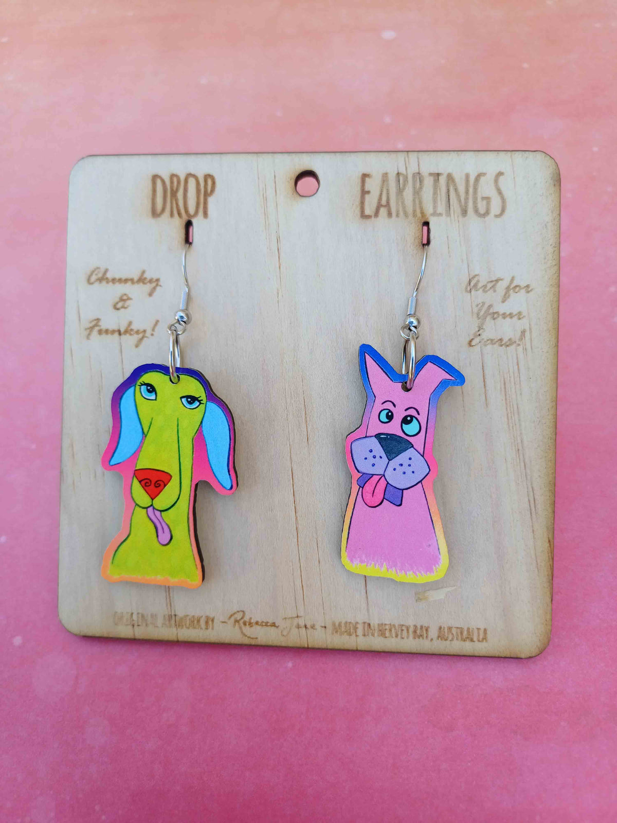 Funny Dogs Drop Earrings