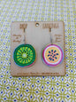 Kiwi Passion Drop Earrings