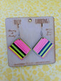 Licorice Allsorts Drop Earrings