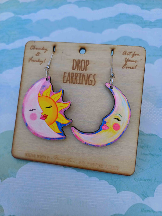 Moon Beams Drop Earrings