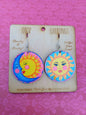 Moon & Sun Drop Earrings
