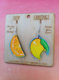 Orange & Mango Drop Earrings