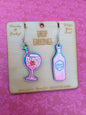 Pink Gin Drop Earrings