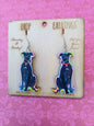 Pink Gin Pooch Drop Earrings