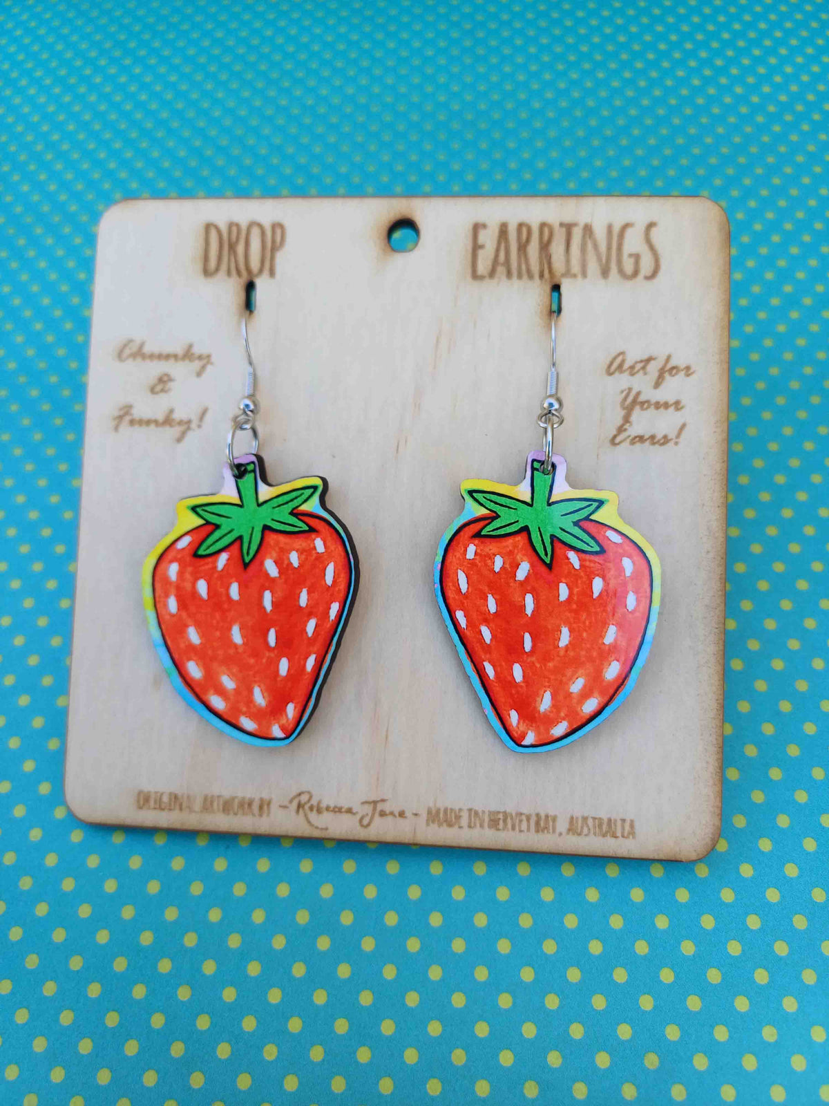 Strawberry Drop Earrings