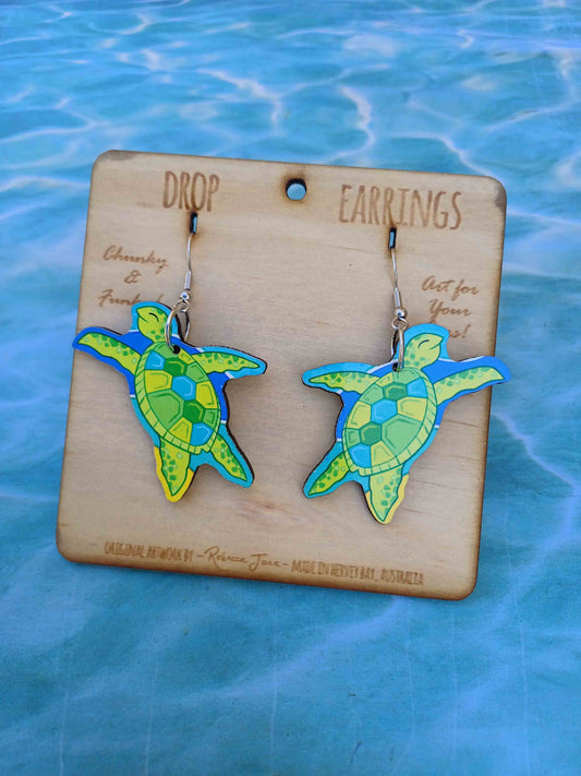 Turtle Tides Drop Earrings