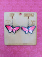 Winter Butterflies Drop Earrings