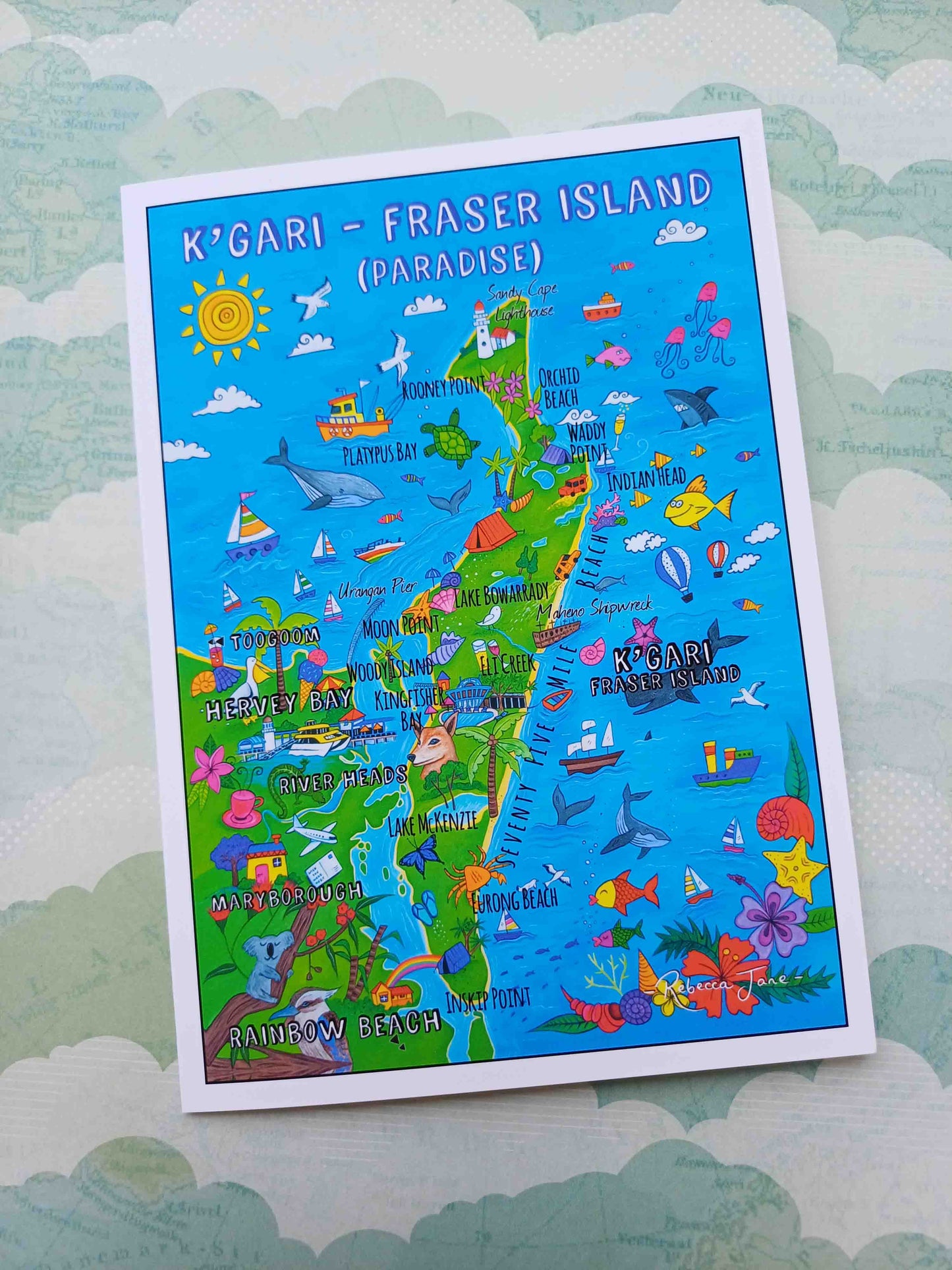 Funky Fraser Greeting Card
