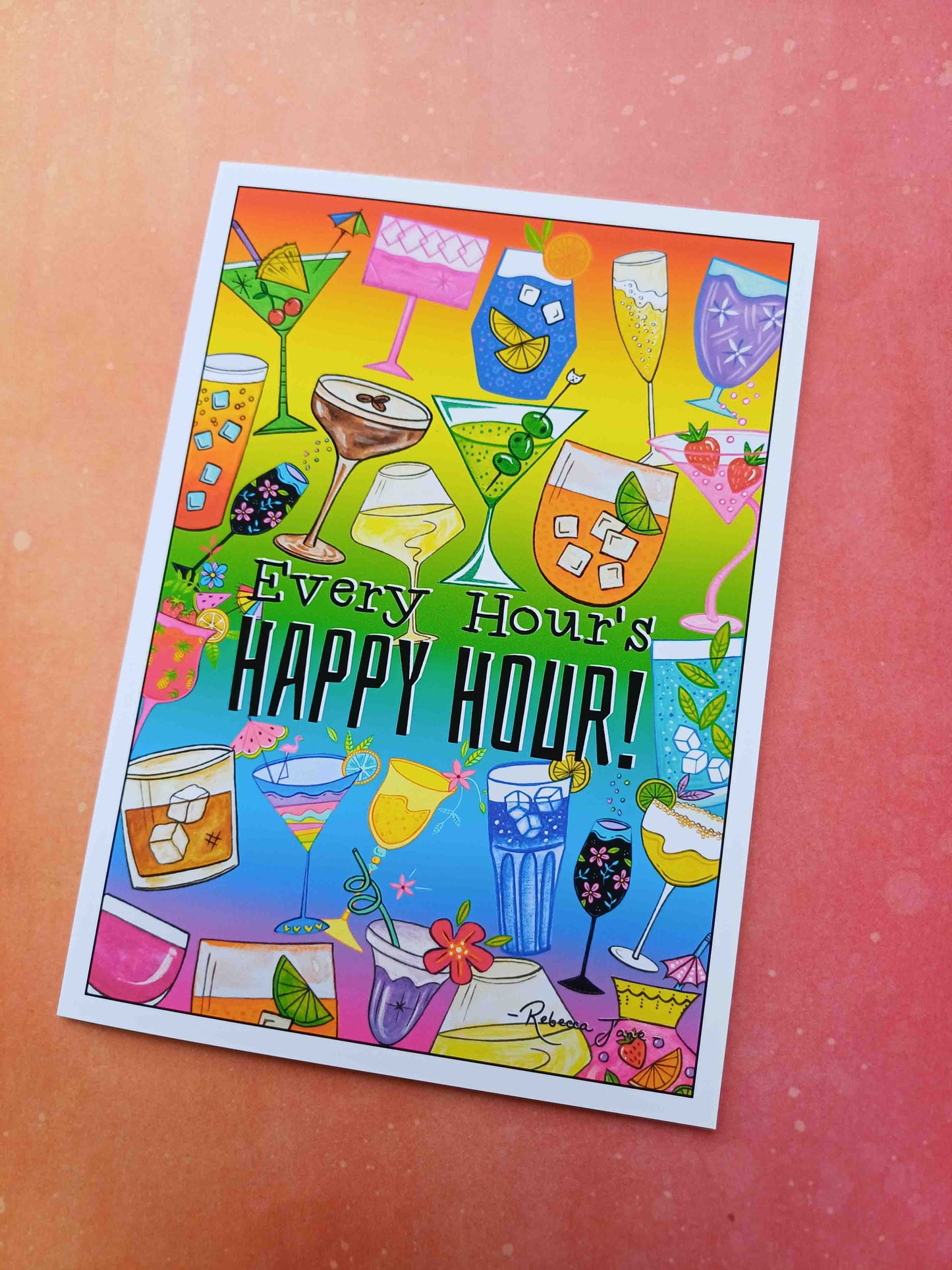 Happy Hour Greeting Card