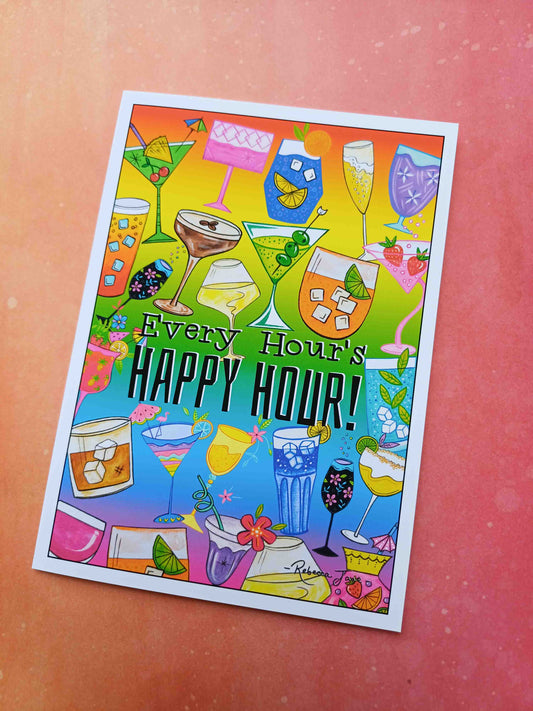 Happy Hour Greeting Card