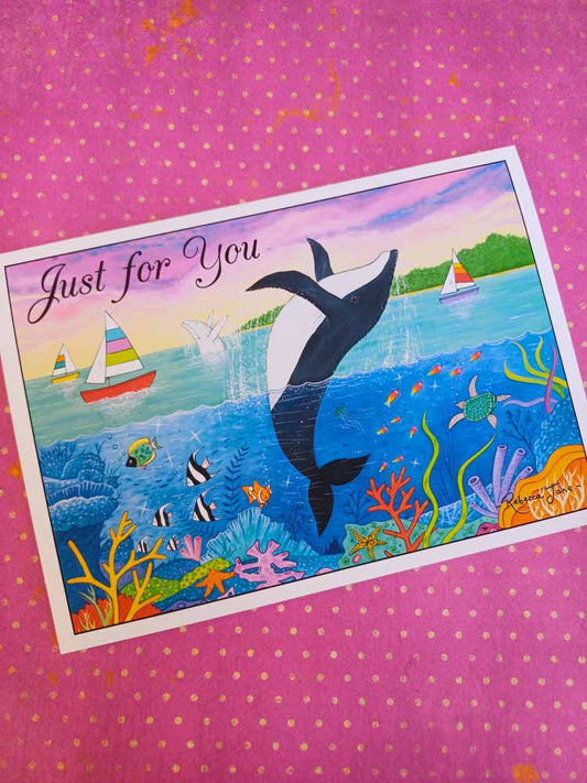 Out of the Bay 'Just for you' Greeting Card