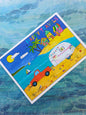 Ute & Caravan Happy Travels Greeting Card