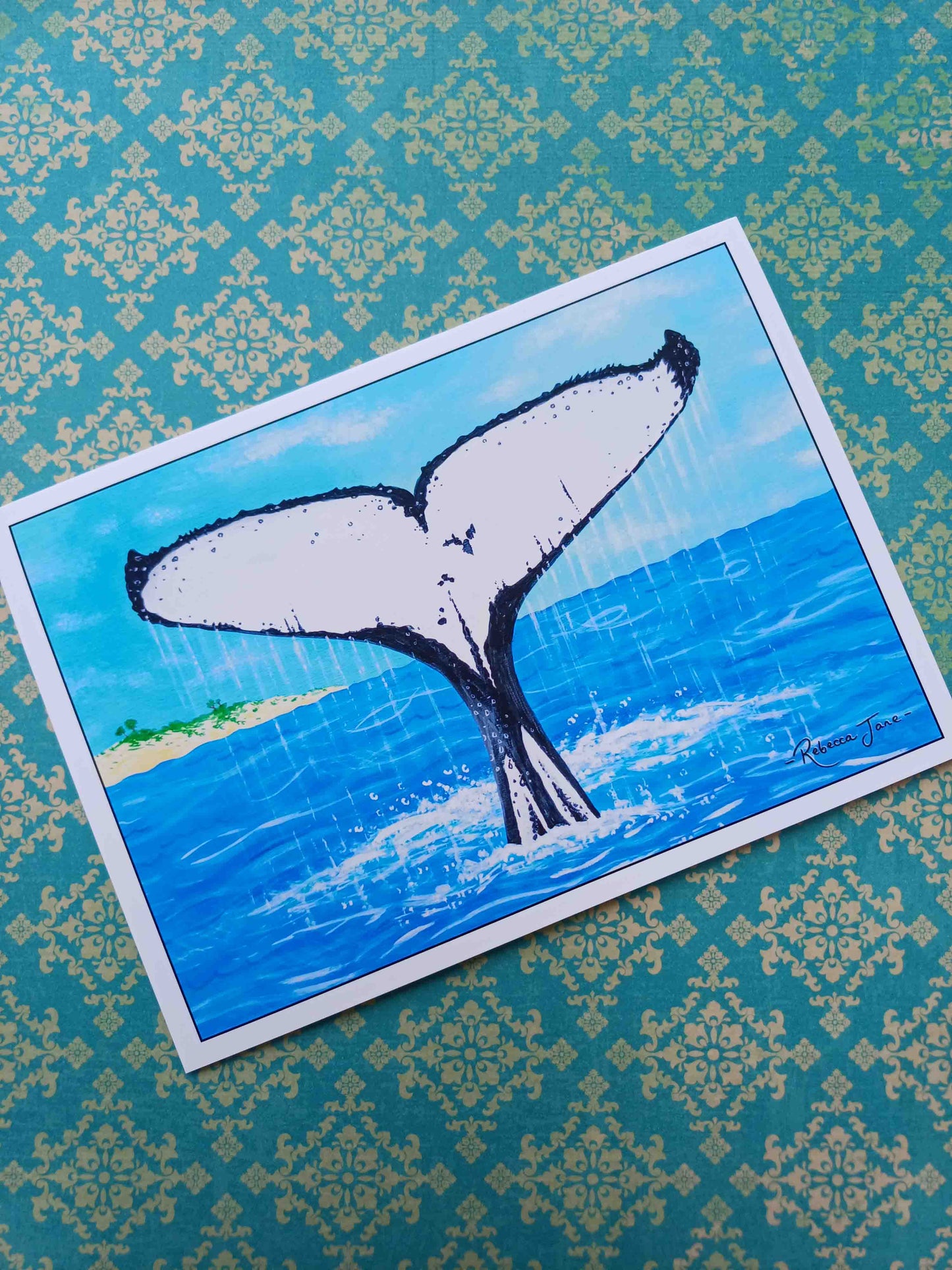 Whale Tail Greeting Card