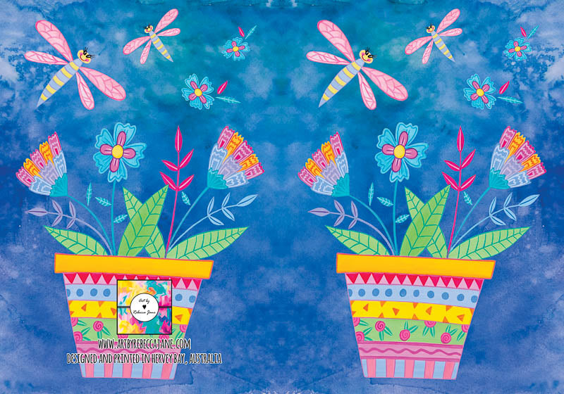 Patterned Flower Pot Journal