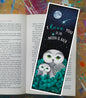 Owls in Poppies Aqua Bookmark