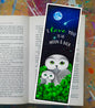 Owls in Poppies Green Bookmark