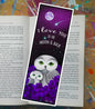 Owls in Poppies Purple Bookmark