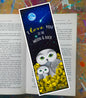 Owls in Poppies Yellow Bookmark