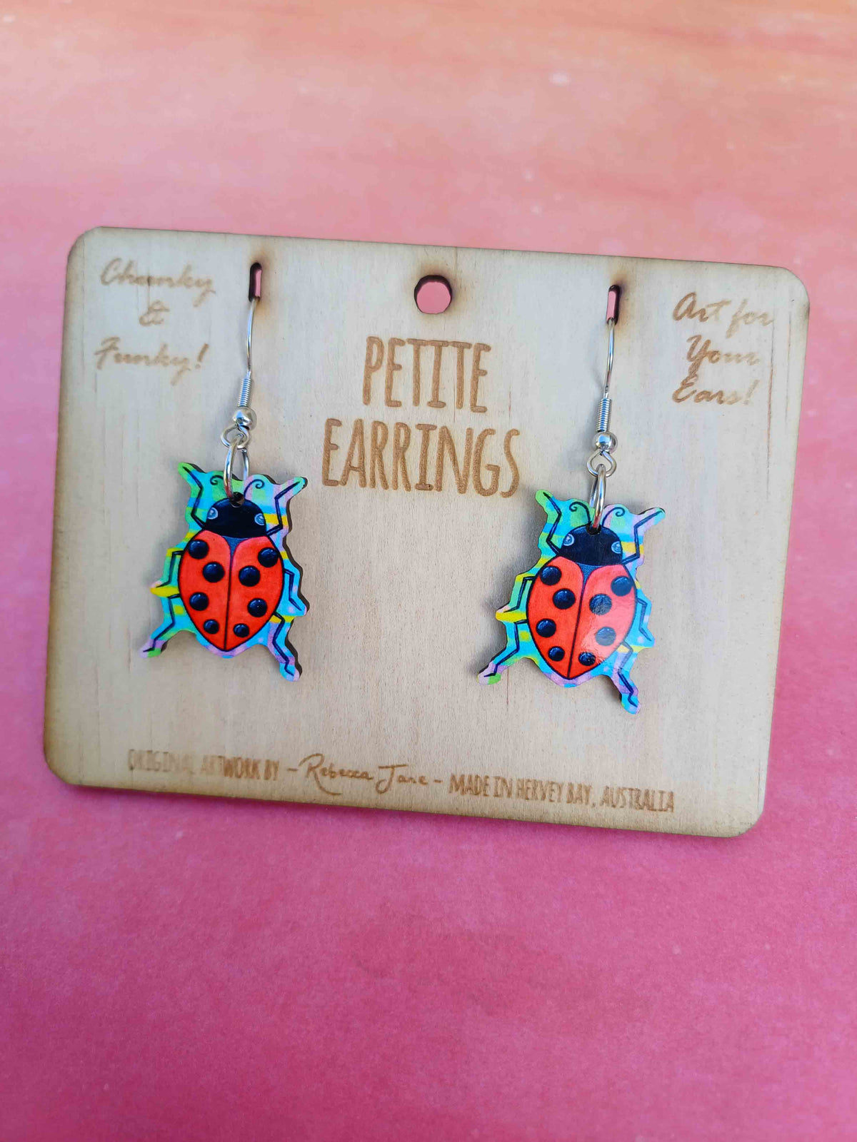Lady Bug Petite Earrings