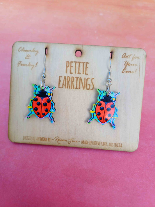 Lady Bug Petite Earrings